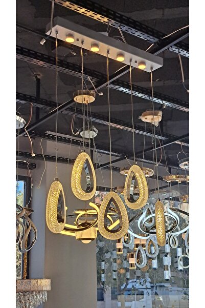 MAZEL AYDINLATMA Mazel Üç Renk Led Sarkıt Avize