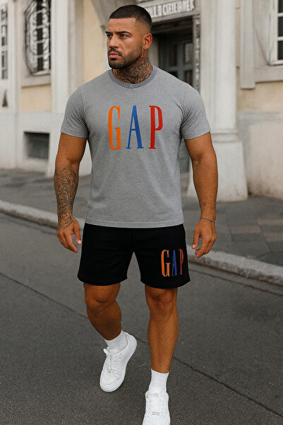 Gutsy SET TRICOU ȘI PANTALONI SCURTĂ PENTRU BĂRBAȚI ADULȚI, CU IMPRIMEU GOP