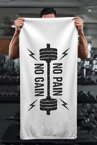 Dolce Mariee Prosop sport cu model No Pain No Gain cu imprimare digitală HVL0239