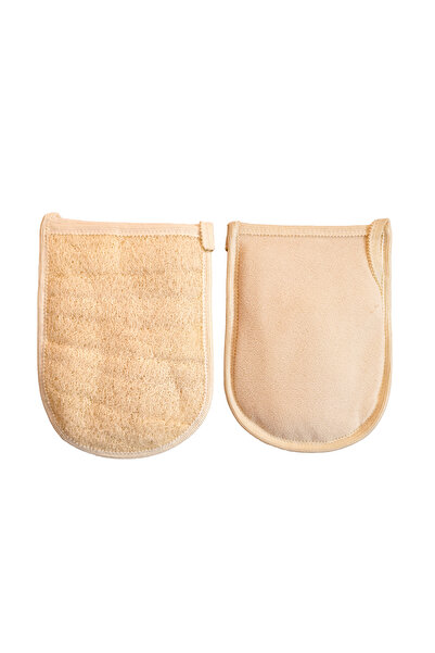 Veluora قفاز استحمام عضوي من الليفة - مخملي