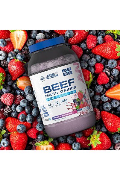 applied nutrition Beef Mass Gainer, Frozen Berries, 3 Kg, 42 g Beef Protein