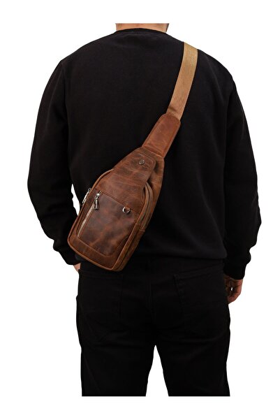 Meskanto Oslo Genuine Leather Crossbody Bag