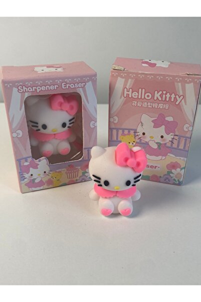 İnci Hello Kitty 2in1 Silgi ve Kalemtraş 1Adet Sanrio Sevimli Karakter Hem Si...