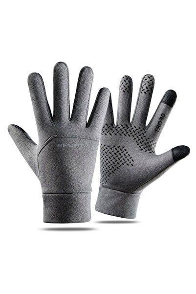 Optim Solution Winter Gloves, Optim Solution, Touchscreen, Waterproof, Grey, Size L