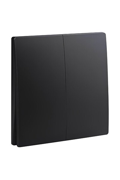 Legrand RACO Mallia Senses Switch Matt Black Screw Type Terminals 16A 250V Pack of 5 (2 Gang 2 Way)