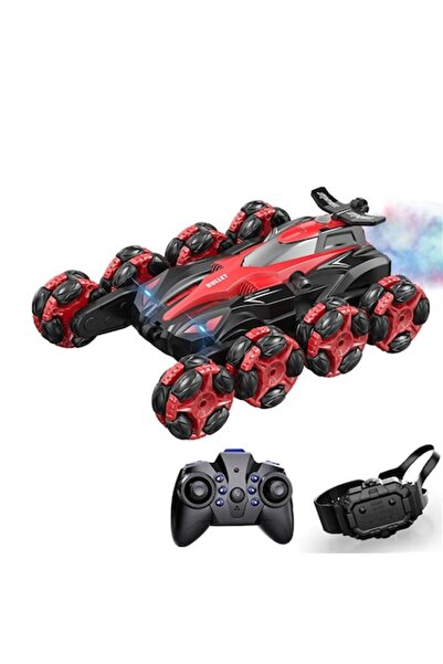 zyteq ZYTEQ electric toy car, 8 wheels, 4WD, 2.4G remote control, drift, 360° stunts, red