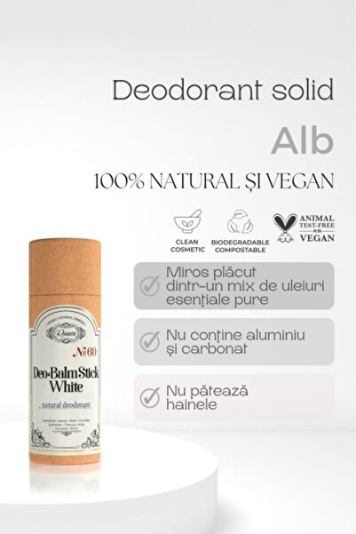 Rosece Solid deodorant White 100% and 60 ml