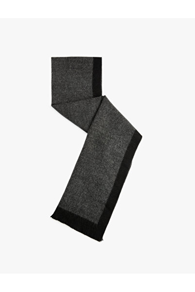 Koton Tasseled Long Striped Scarf