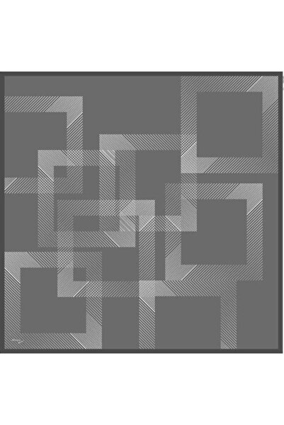 Armine Eșarfă sport din twill gri închis - 9021-11