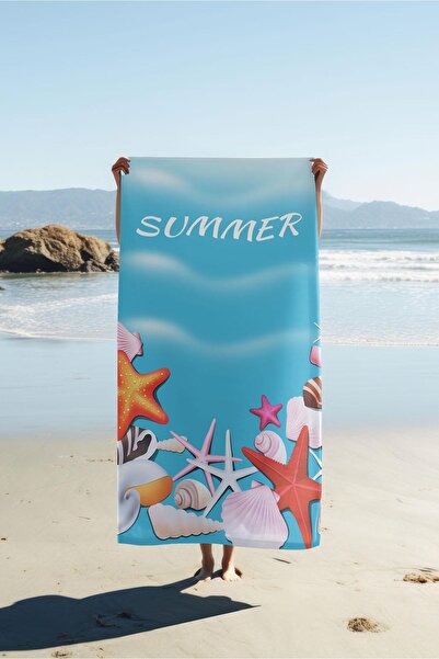 Dolce Mariee منشفة شاطئ بطباعة رقمية منقوشة صيفية HVL0073