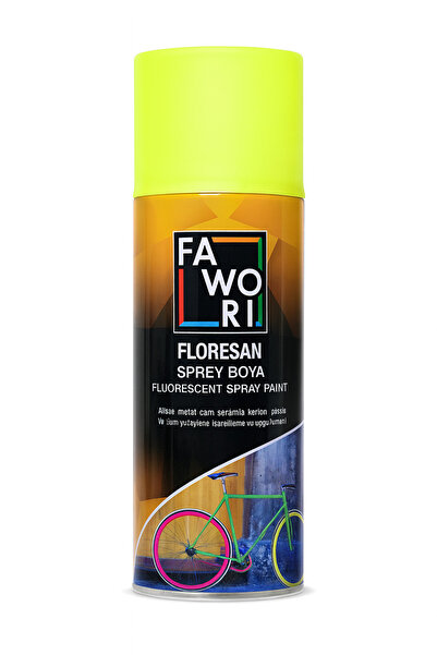 Fawori Floresan Sprey Boya 400 ml – Neon Parlak Akrilik Hızlı Kuruyan Boya