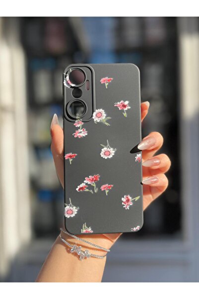 SOFT جراب هاتف من السيليكون المخملي الناعم بنمط منفوش، متوافق مع هاتف إنفينيك...