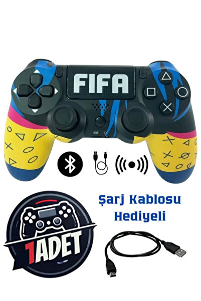 Smith Doubleshock Ps 4 Kablosuz Joystick Tablet Telefon Pc Uyumlu Titreşimli Oyun Kolu 1 Adet