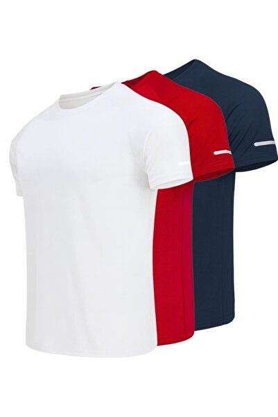 pandy 3-Pack of Quick-Dry Athletic Technical Sports T-Shirts