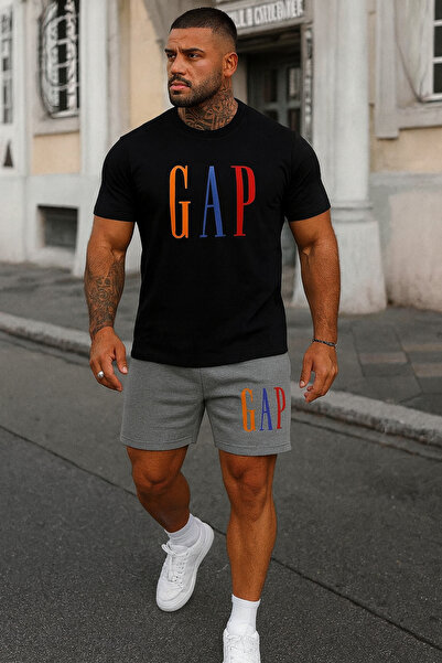Gutsy SET TRICOU ȘI PANTALONI SCURTĂ PENTRU BĂRBAȚI ADULȚI, CU IMPRIMEU GOP