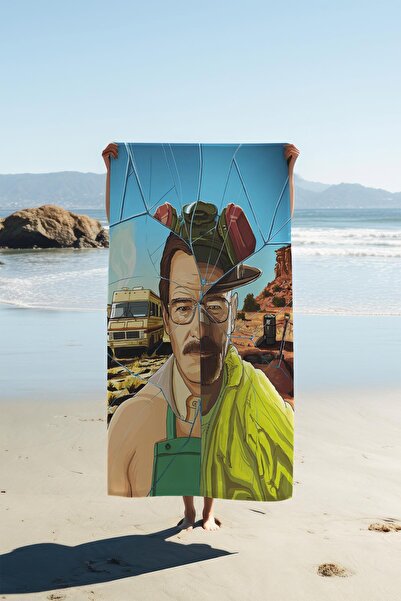 Dolce Mariee منشفة شاطئ بطباعة رقمية بنمط Breaking Bad HVL0028