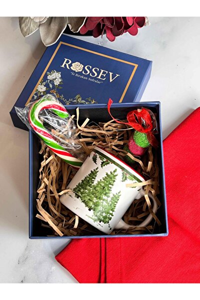 ROSSEV Gift Christmas Pine Mug Set with Gift Box
