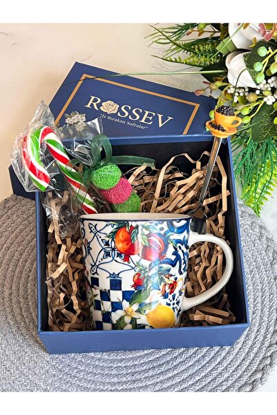 ROSSEV Gift İtaly Garden Mug Set with Gift Box