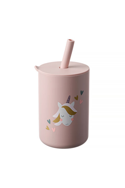 Pitikot Silicone Cup With Straw – Giraffe Pattern, Spill-Proof, Safe For Children