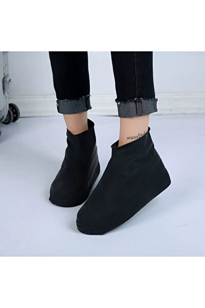 MaffStuff Reusable Waterproof Shoe Covers, Black, Size 38–43