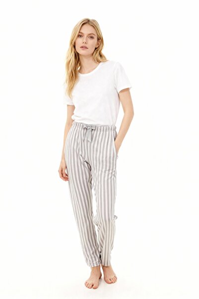 Rays 4527 Line Pattern Pajamas Gray