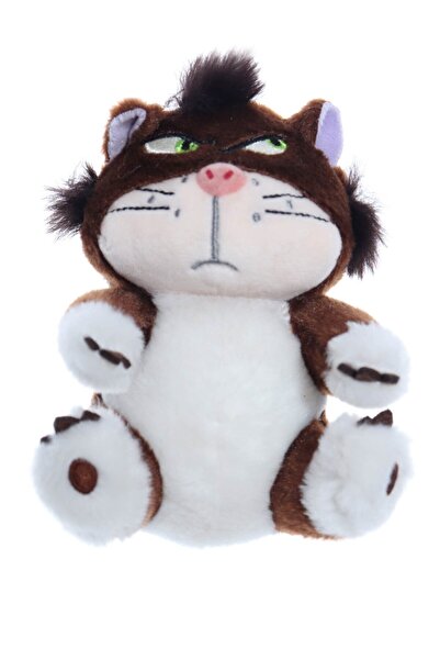 Recostore Jucarie de plus tip breloc, Pisicuta maro, 12 cm, REC2328