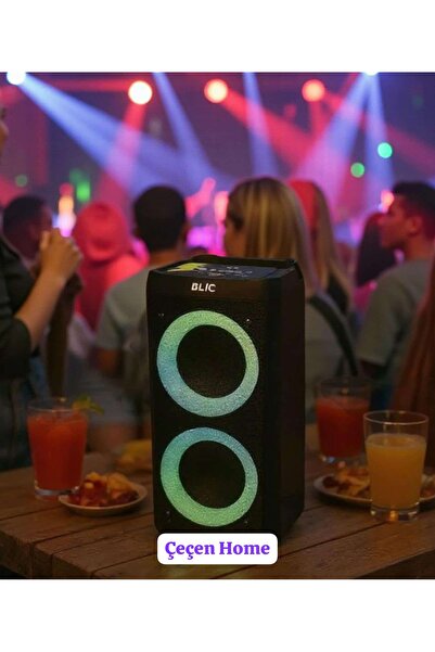 ÇEÇEN HOME Mikrofonlu Wireless Bluetooth Hoparlör Taşınabilir Kablosuz Karaok...