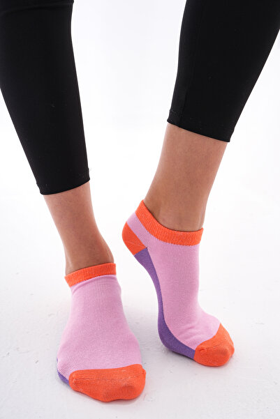 The huez 3-Piece Colorful Cotton Women's Socks, Breathable-Soft-Sweatproof Pl...