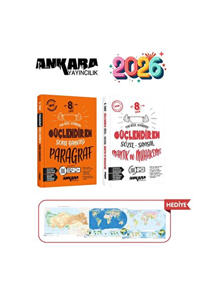 Ankara Yayıncılık 8.SINIF GÜÇLENDİREN PARAGRAF - SÖZEL SAYISAL MANTIK VE MUHA...