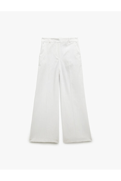 Koton Παντελόνι με ίσιο φαρδύ πόδι με βαμβακερή τσέπη