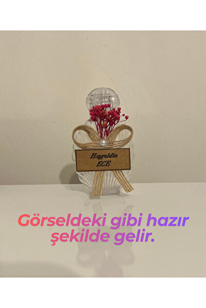 (50 PCS) Mica Plastic Oyster Empty Cologne Bottle with Pink Flower Label (40ml|Stopper+Cap)