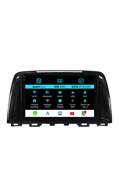 NavStore Navigatie Dedicata Mazda 6 (2013-2015), 9Inch, 2Gb Ram, 32Gb Stocare, Carplay