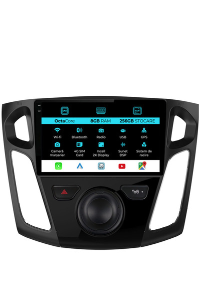 NavStore Navigatie Dedicata Ford Focus 3 (2012-2018), 2K, 8Gb Ram, 256Gb Stoc...