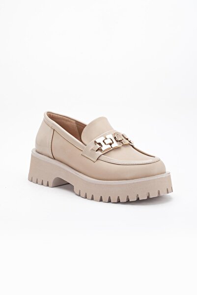Dilimler Ayakkabı Women's Casual Daily Shoes Beige Synthetic Leather Accessories Light Sole