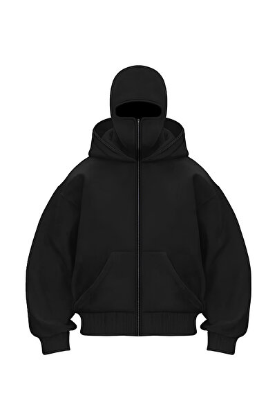 Freak Tshirt Snow Masked Ninja Ruler Art Unisex Sweatshirt Cardigan 3 Thread Ş Fleece-Lined Thick Fleece