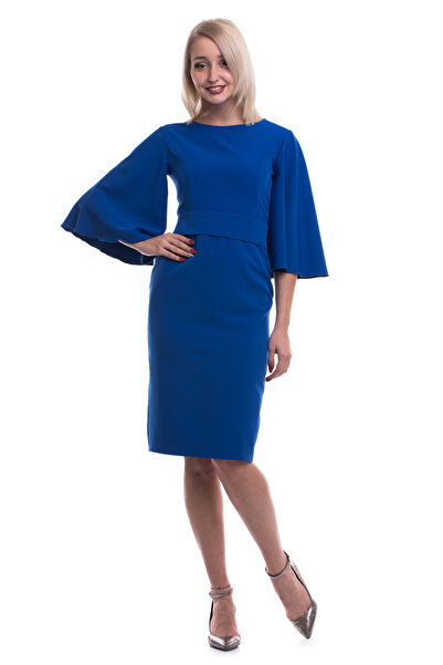 TINKA Fashion Rochie albastră din stofă