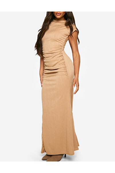 BOOHOO Long dress, Brown