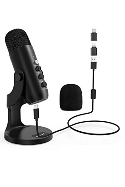 Jmary ميكروفون مكثف USB احترافي لتسجيل الصوت المعدني PW8 للاستوديو والبودكاست...