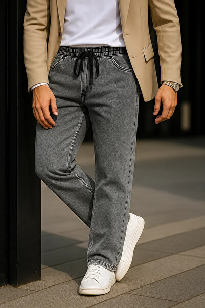 comstar Ανδρικό καθημερινό παντελόνι Premium Grey Baggy