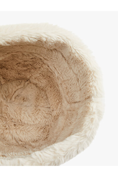 Koton Plush Detailed Bucket Hat