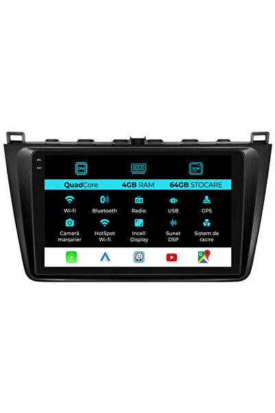 NavStore Ειδικό σύστημα πλοήγησης Mazda 6 (2008-2013), QuadCore, 9 ίντσες, μν...