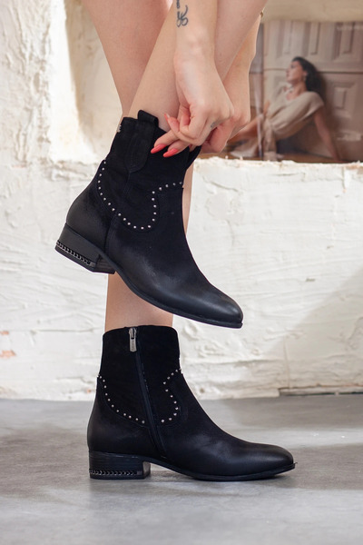 Adım Adım Γυναικείες μπότες casual από γνήσιο δέρμα