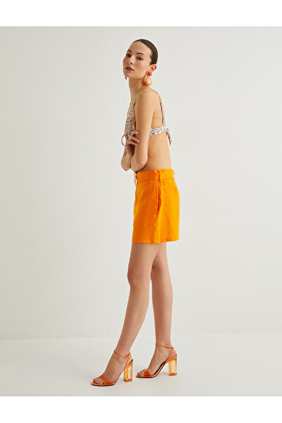 Koton Πορτοκαλί γυναικείο θόρτο 4Sak 40403PW