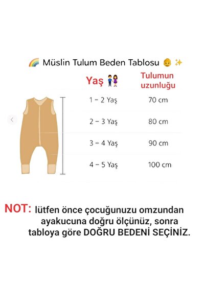 PAMUK HANIM Muslin 2.5 Tog Winter, Spring Footed Booties Baby Girl-Boy Sleeveless Zipper Sleeping Bag/