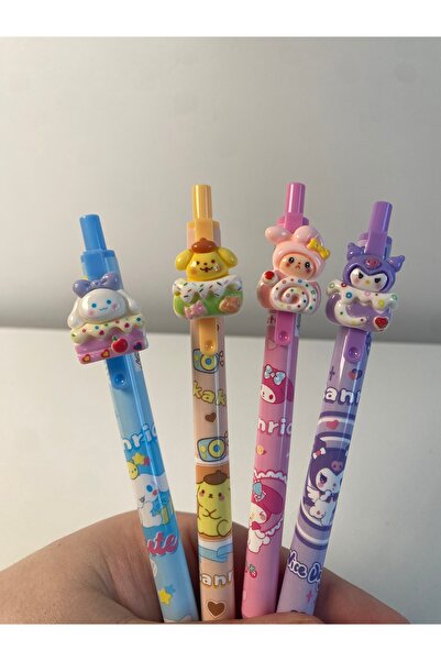 İnci Sanrio Karakterli Jel Tükenmez Kalem 1ADET Kuromi MyMelody Cinnamoroll Pompompurin