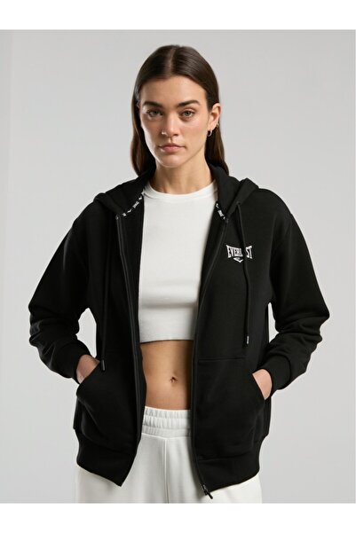EVERLAST Ever Classics Wmn Black Women's Hooded Full Zip Sweatshirt