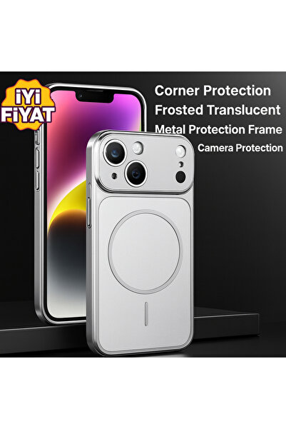 Coverzone حافظة هاتف أنيقة متوافقة مع آيفون 13-14 بمظهر 17 برو مع دعم ماجسيف ...