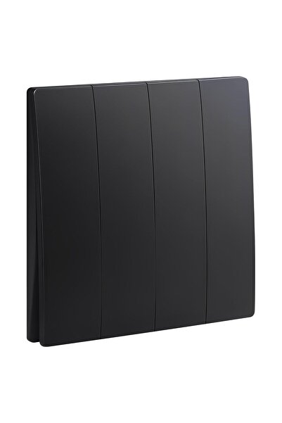 Legrand RACO Mallia Senses Switch Matt Black Screw Type Terminals 16A 250V Pack of 5 (4 Gang 2 Way)