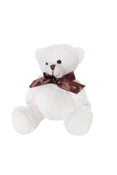 Recostore Ursulet de plus cu esarfa, 15 cm, crem, REC2078