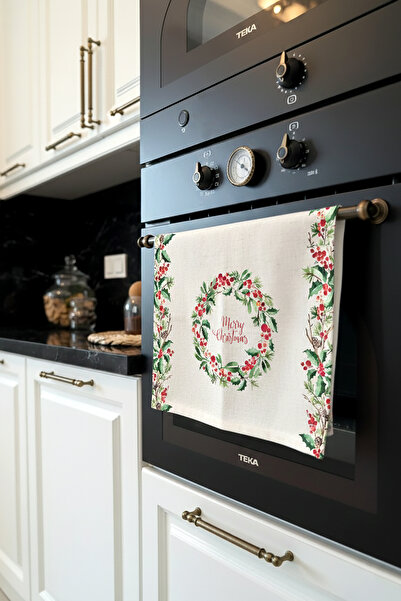 Cango Home Red Green Christmas Patterned Digital Printed Oven Cover Cgh799-F